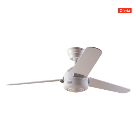 VENTILADOR DE TECHO HUNTER 52" MOD. CARRERA WHITE
