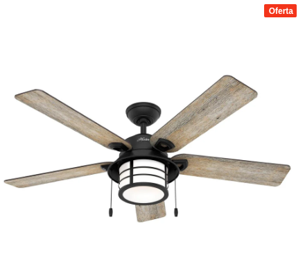 VENTILADOR DE TECHO HUNTER 52" MOD. SANTORINI